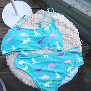 NWOT adorable dinosaur bikini set